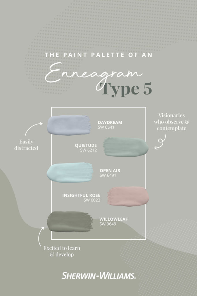 Enneagram-inspired color palette for Type 5