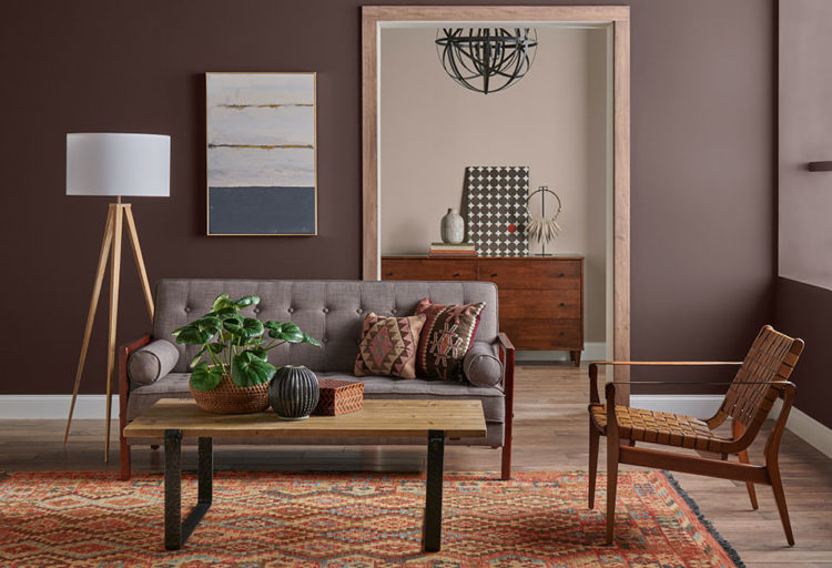 Color Of The Month December 2019 Black Bean Tinted By Sw - Cleveland Browns Paint Colors Sherwin Williams