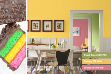 Bright colors, dining room