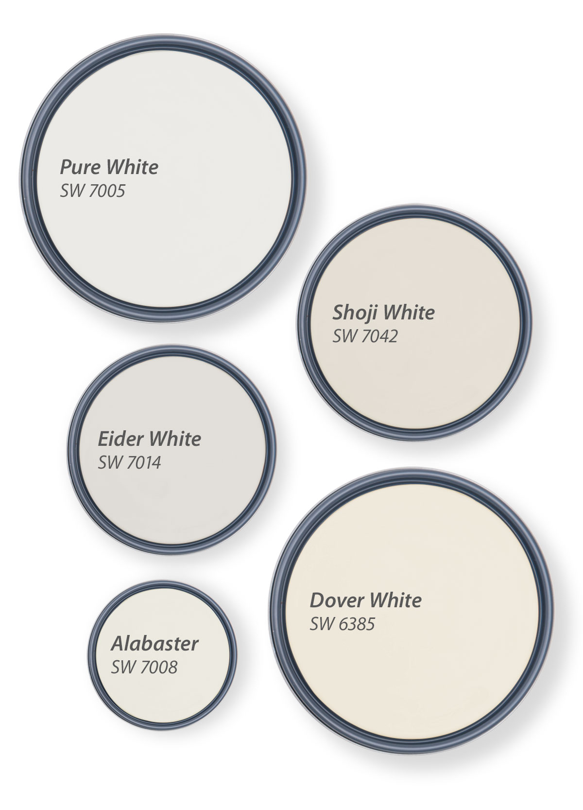 Our Top 5 Shades of White Tinted by SherwinWilliams