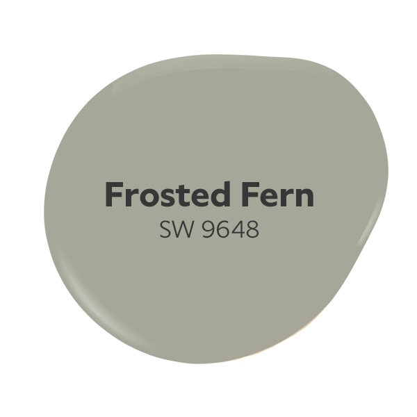 Dollop of the Sherwin-Williams color Frosted Fern SW 9648