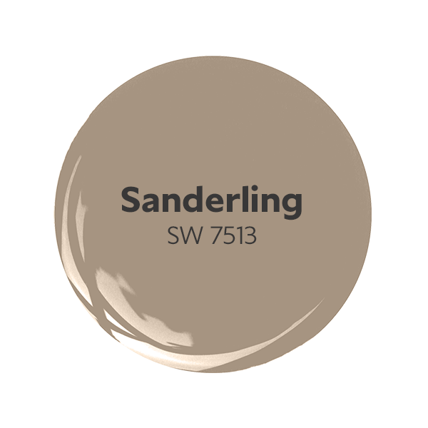 Dollop of the Sherwin-Williams color Sanderling SW 7513
