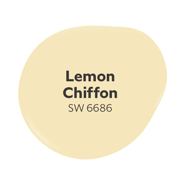 Dollop of the Sherwin-Williams color Lemon Chiffon SW 6686