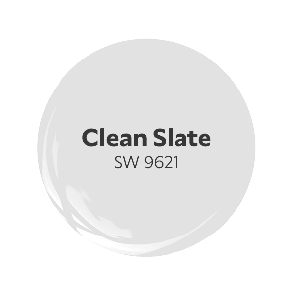 Dollop of the Sherwin-Williams color Clean Slate SW 9621