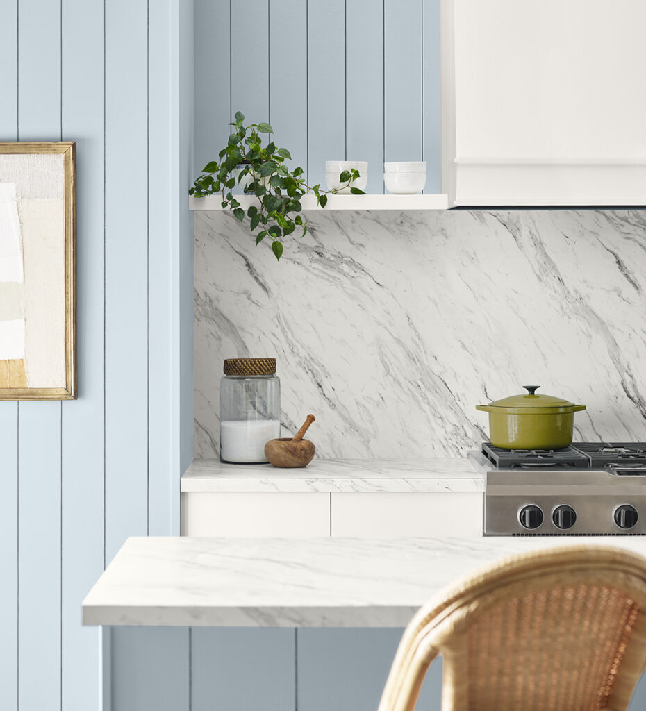 A Kitchen photo featuring the Sherwin-Williams Color Upward SW 6239